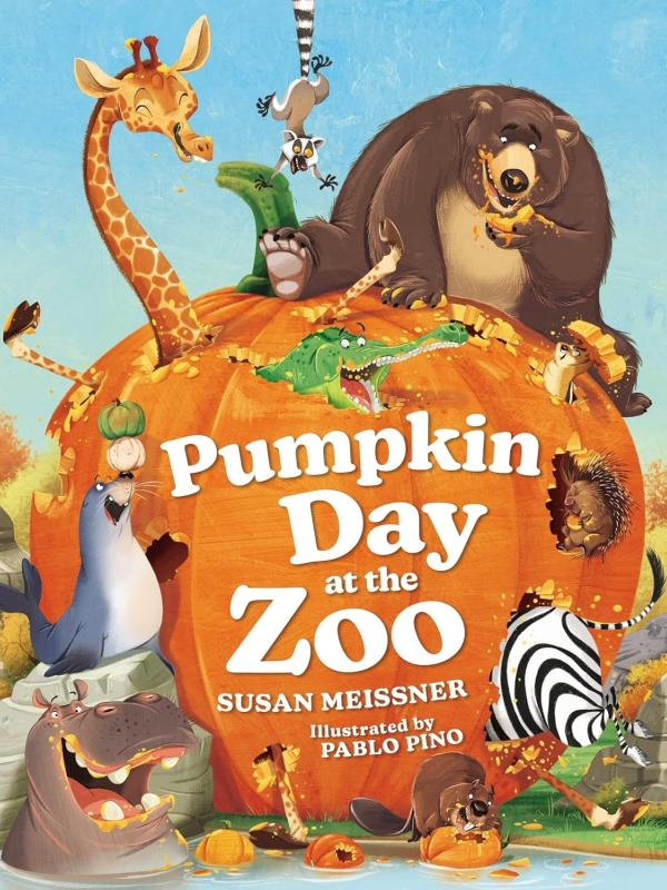 Cover of Pumpkin Day at the Zoo book. 