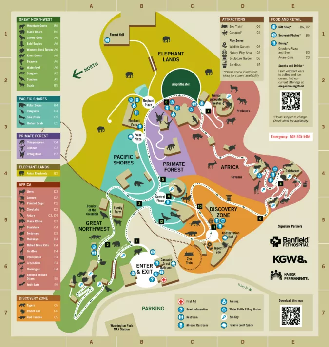 Zoo Map | Oregon Zoo
