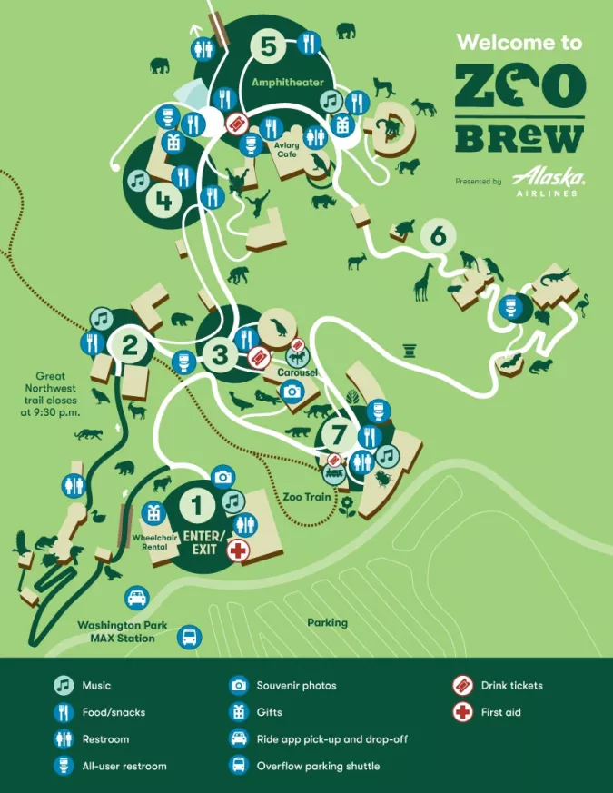 map of zoo brew