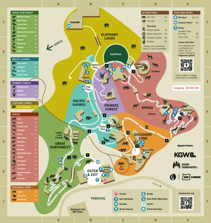 map of zoo